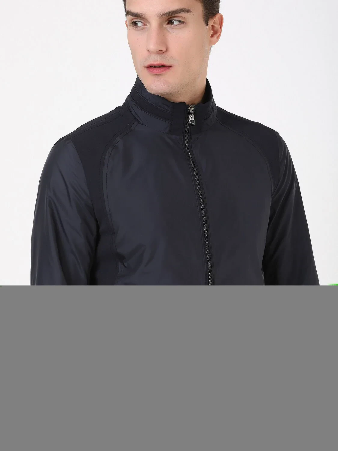 Lacivert Regular Fit Dik Yaka Casual Dokuma Mont - 2