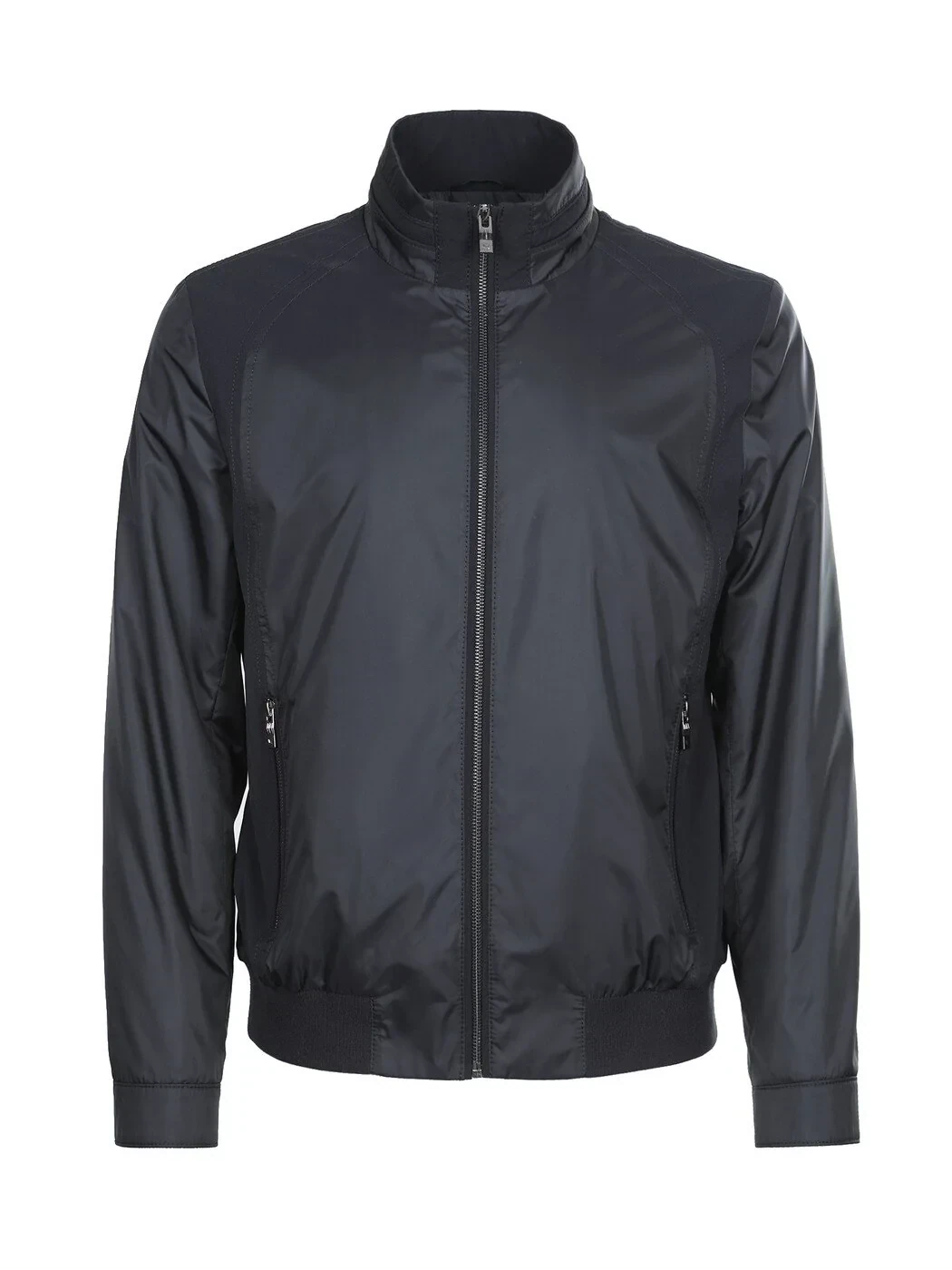 Lacivert Regular Fit Dik Yaka Casual Dokuma Mont - 6