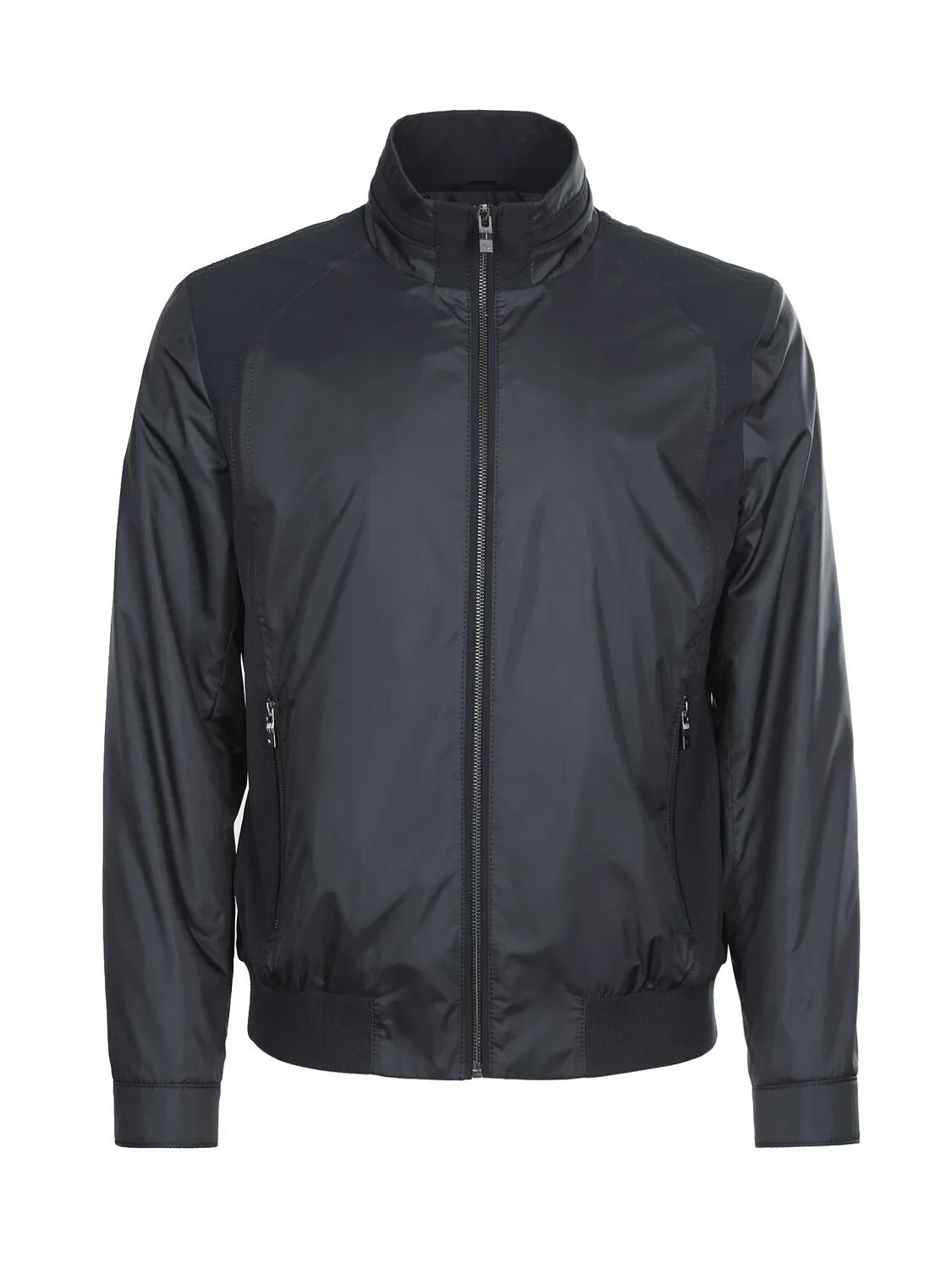 Lacivert Regular Fit Dik Yaka Casual Dokuma Mont - 6