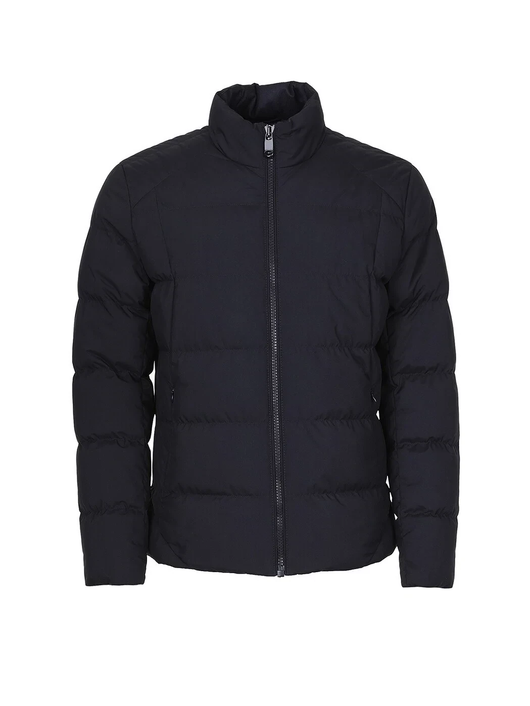 Lacivert Regular Fit Dik Yaka Casual Dokuma Mont - 7