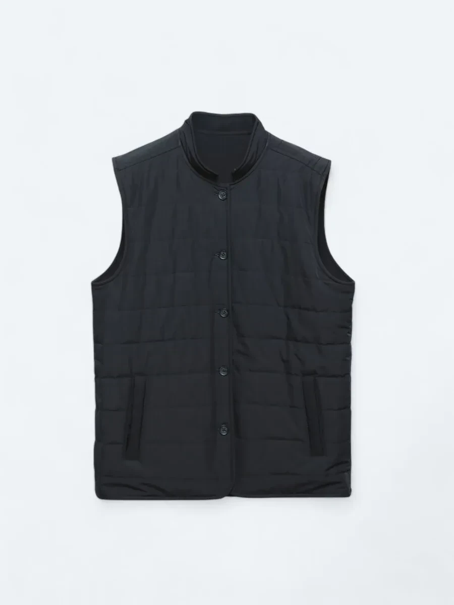 Lacivert Regular Fit Dik Yaka Casual Dokuma Spor Yelek - 14