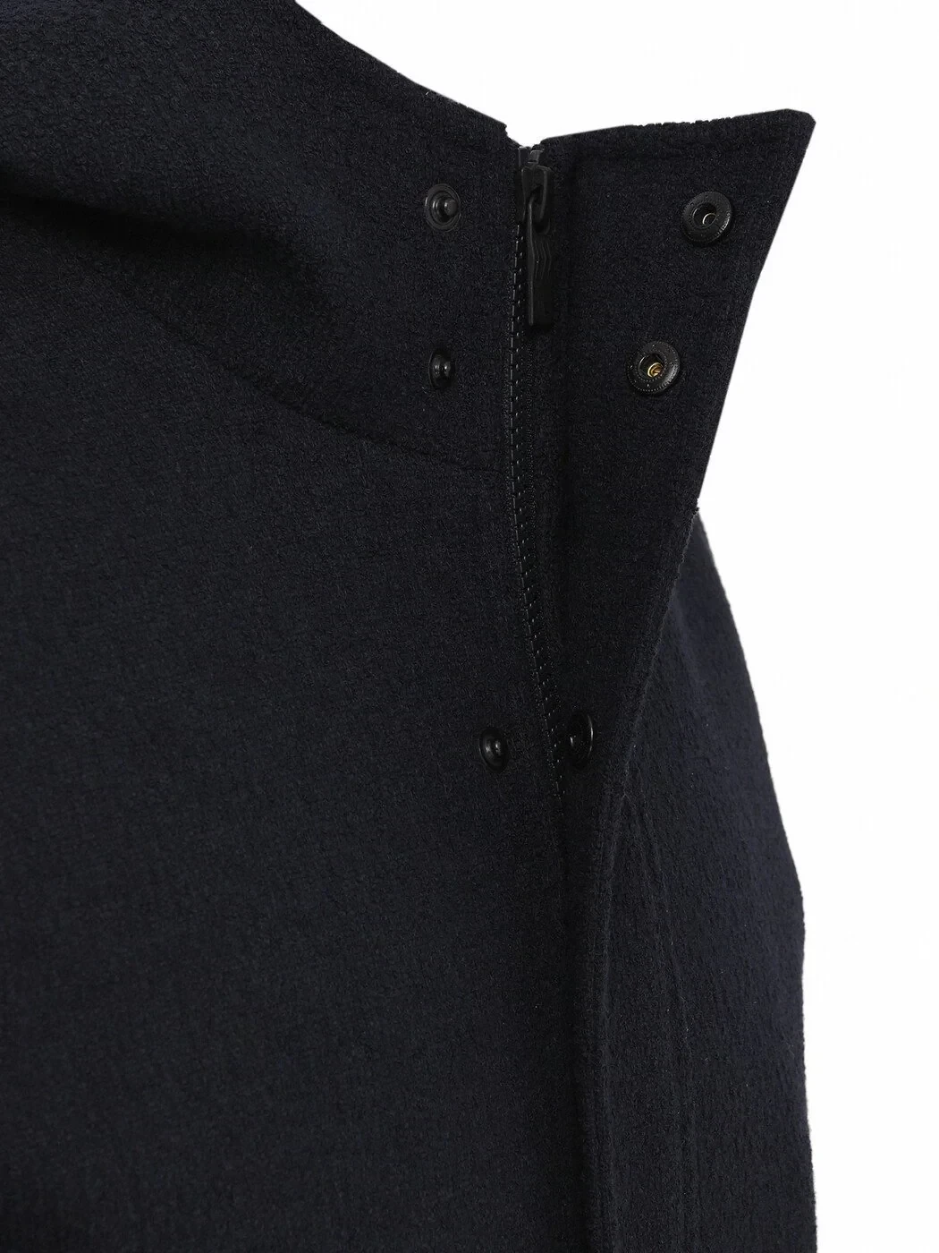 Lacivert Regular Fit Kapüşonlu Casual Dokuma Kaban - 4