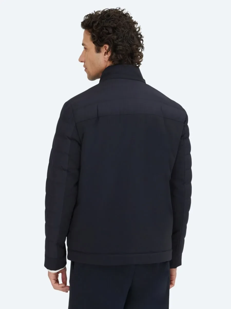 Lacivert Regular Fit Kapüşonlu Casual Dokuma Mont - 6