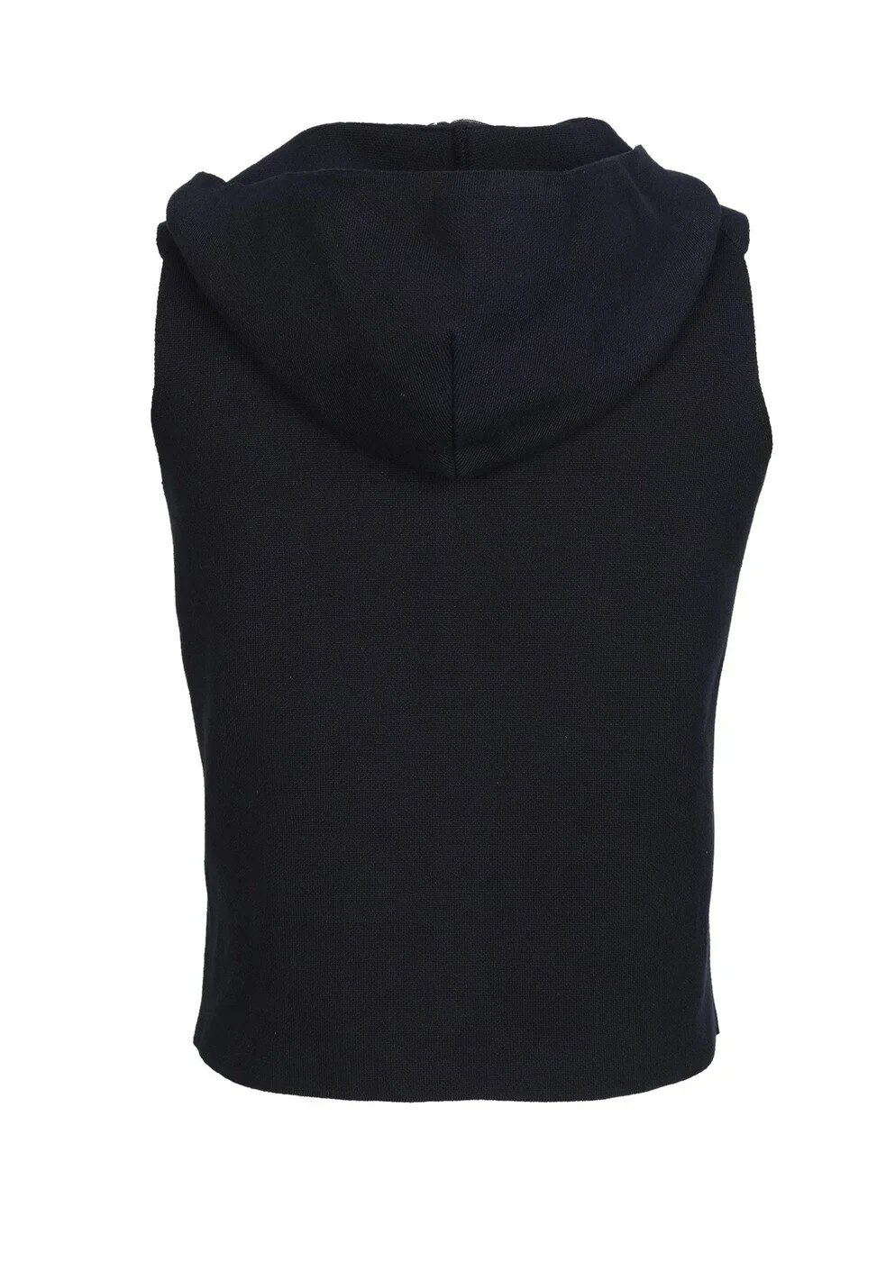 Lacivert Regular Fit Kapüşonlu Smart Casual Örme Triko Yelek - 7