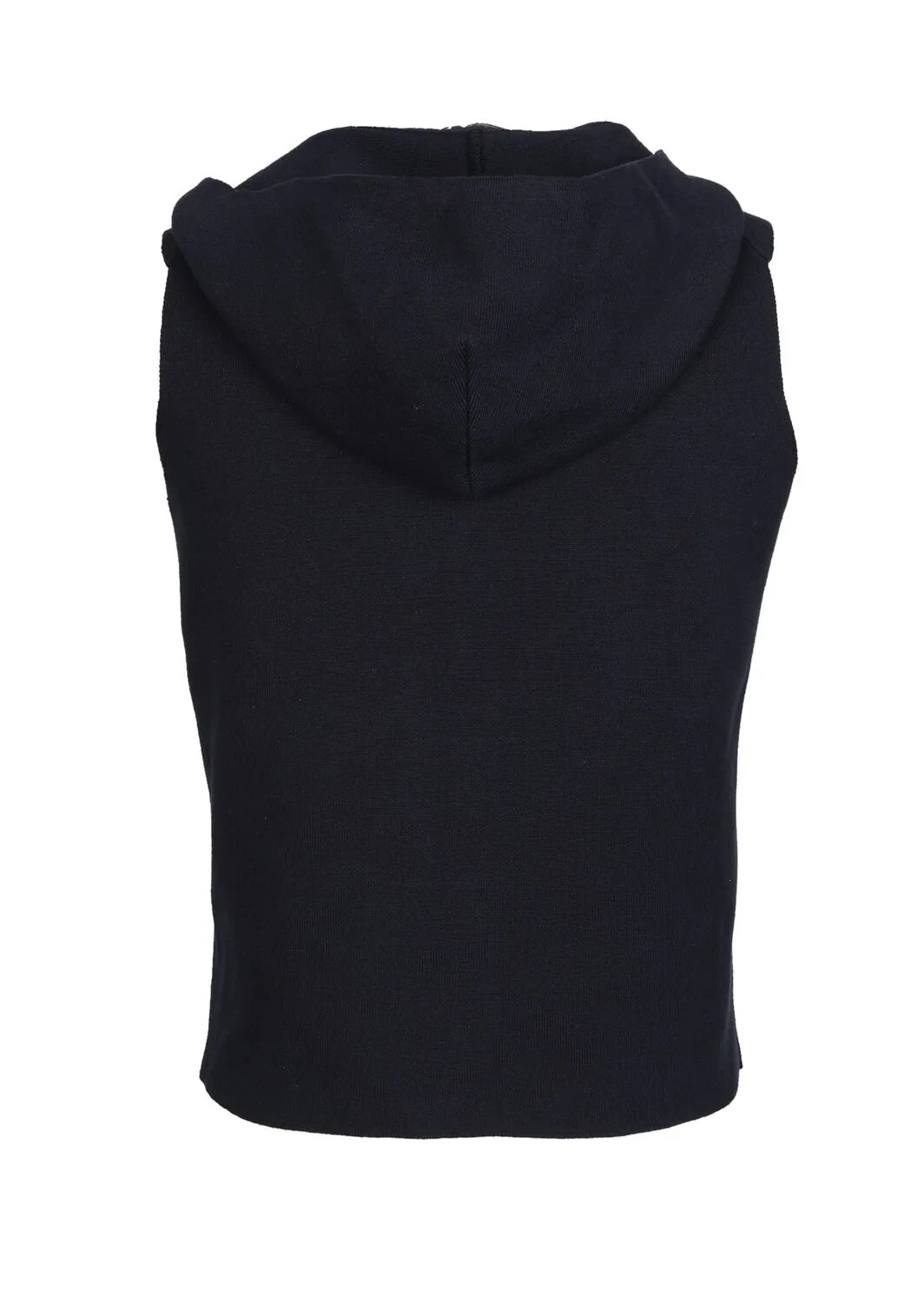 Lacivert Regular Fit Kapüşonlu Smart Casual Örme Triko Yelek - 7