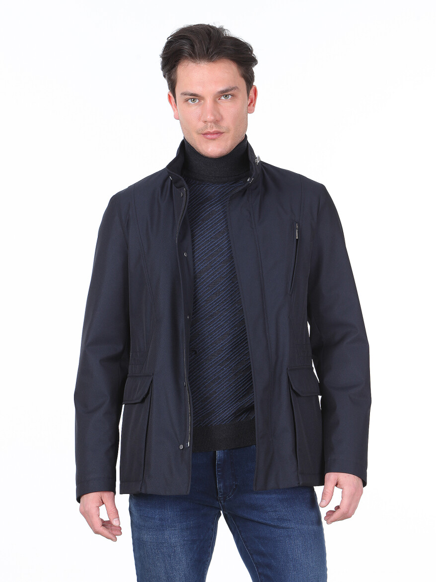 Lacivert Regular Fit Spor Ceket - 1