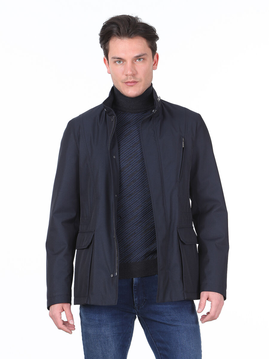 Lacivert Regular Fit Spor Ceket - 1