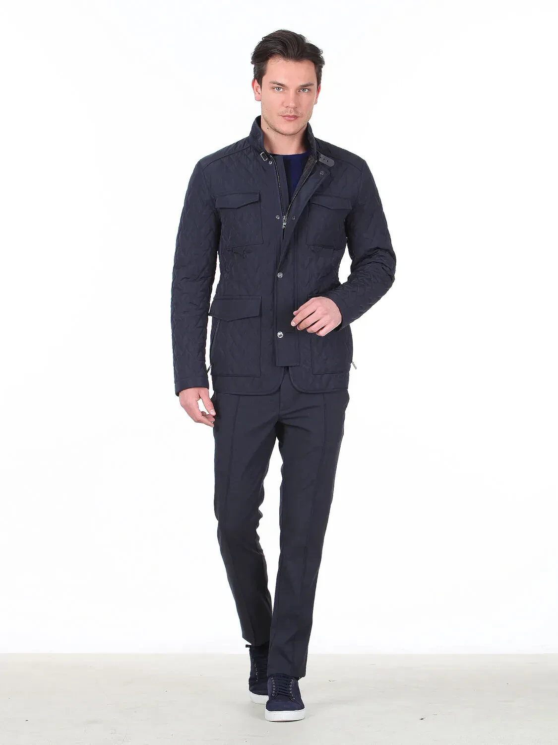 Lacivert Regular Fit Spor Ceket - 3