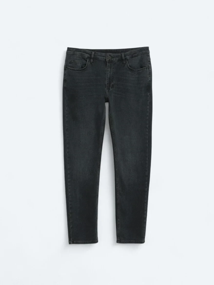 Lacivert Slim Fit Denim Pamuk Karışımlı Pantolon - 6