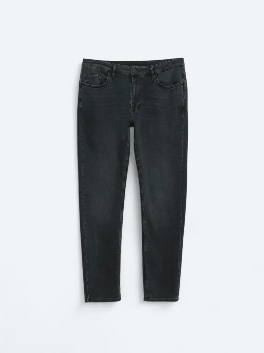 Lacivert Slim Fit Denim Pamuk Karışımlı Pantolon - 6