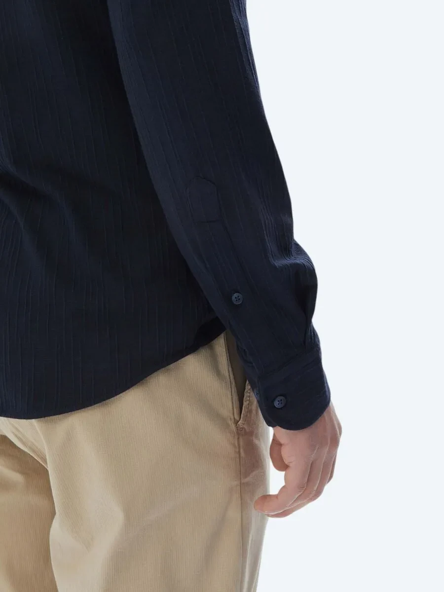 Lacivert Slim Fit Spor Gömlek - 10