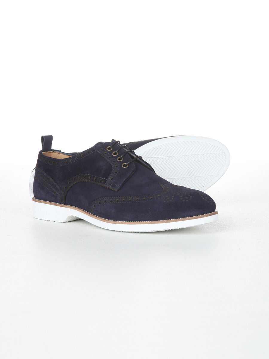 Lacivert Süet Casual Ayakkabı - 4