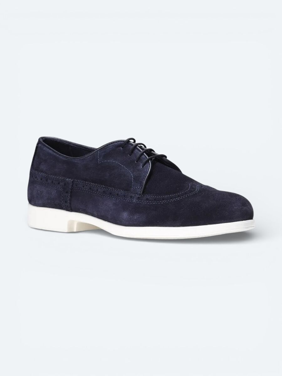 Lacivert Süet Casual Ayakkabı - 1