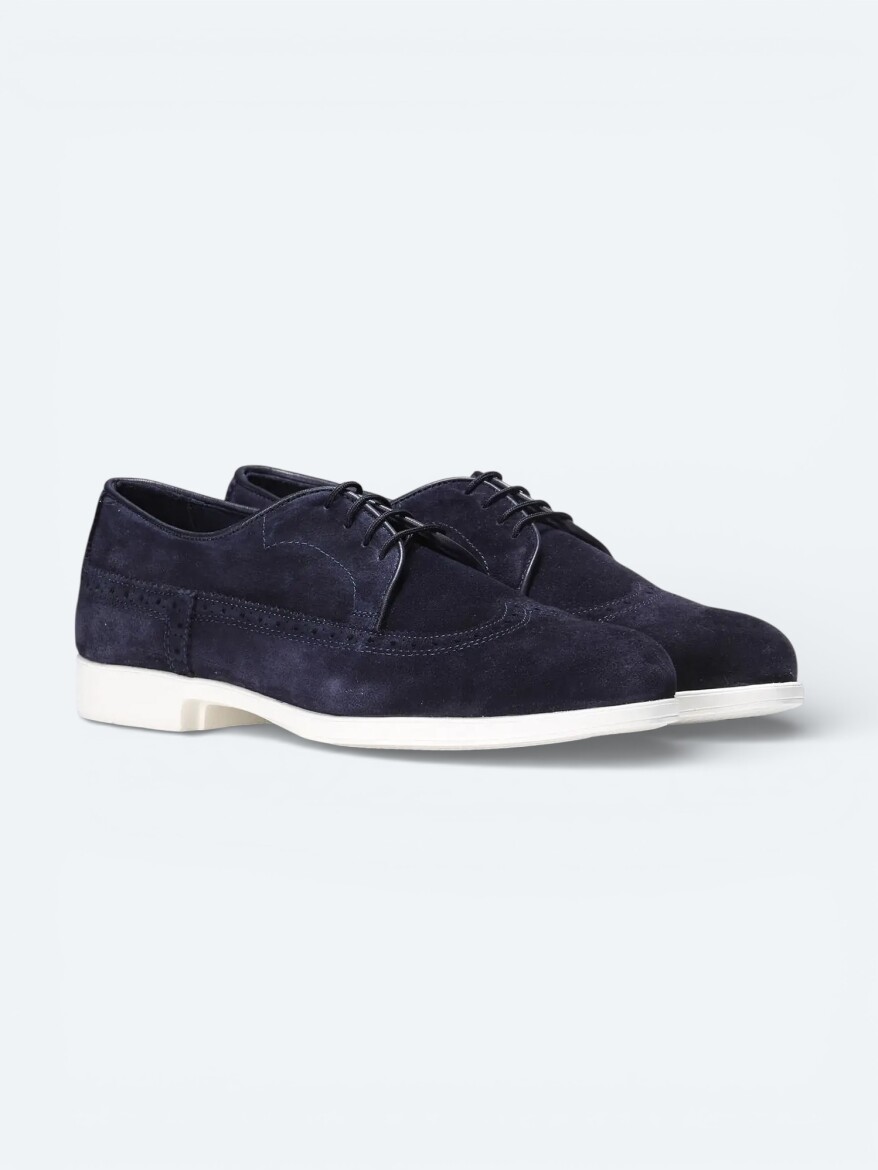 Lacivert Süet Casual Ayakkabı - 2