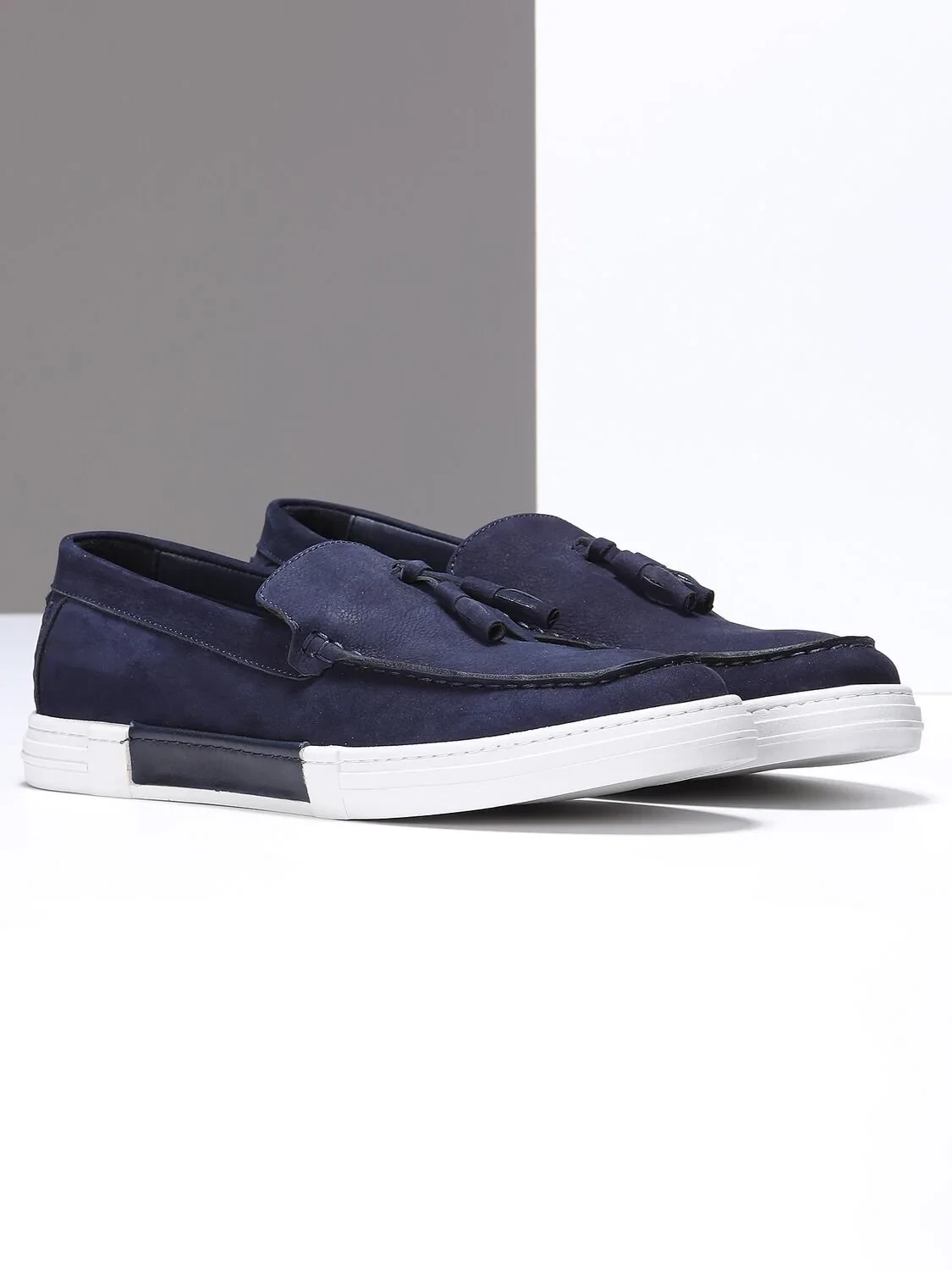Lacivert Süet Casual Loafer - 2