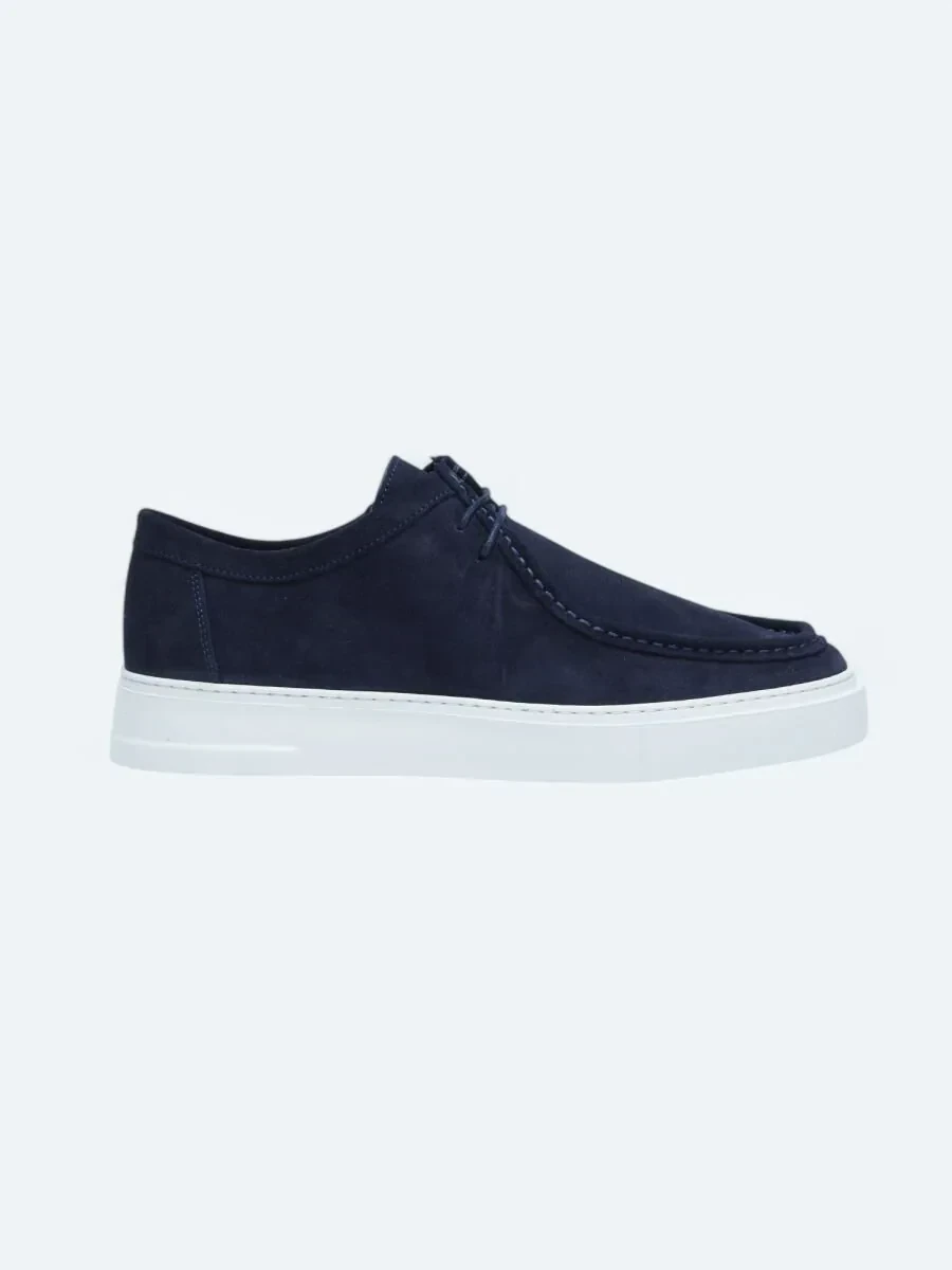 Lacivert Süet Smart Casual Ayakkabı - 1