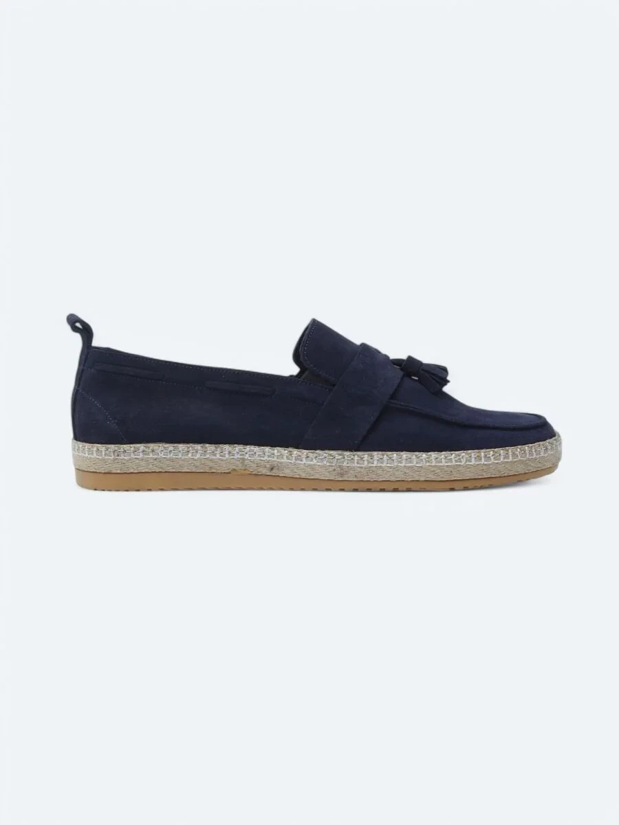 Lacivert Süet Smart Casual Ayakkabı - 1