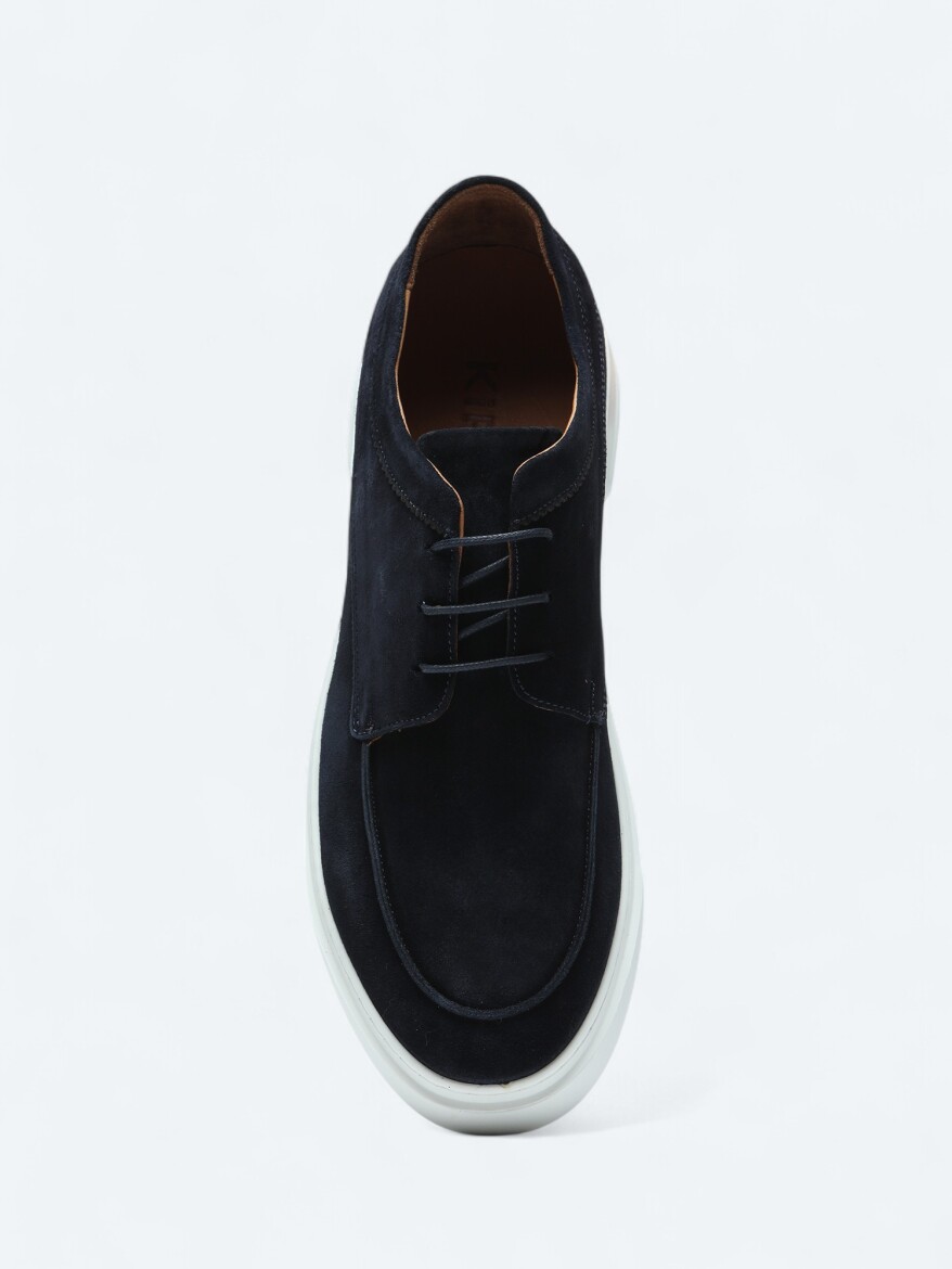Lacivert Süet Smart Casual Ayakkabı - 3