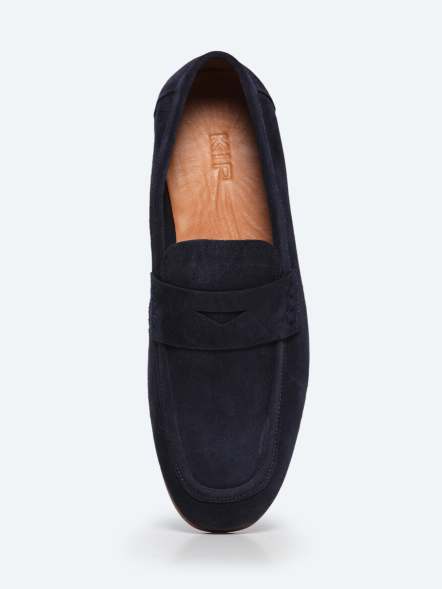 Lacivert Süet Smart Casual Loafer - 4