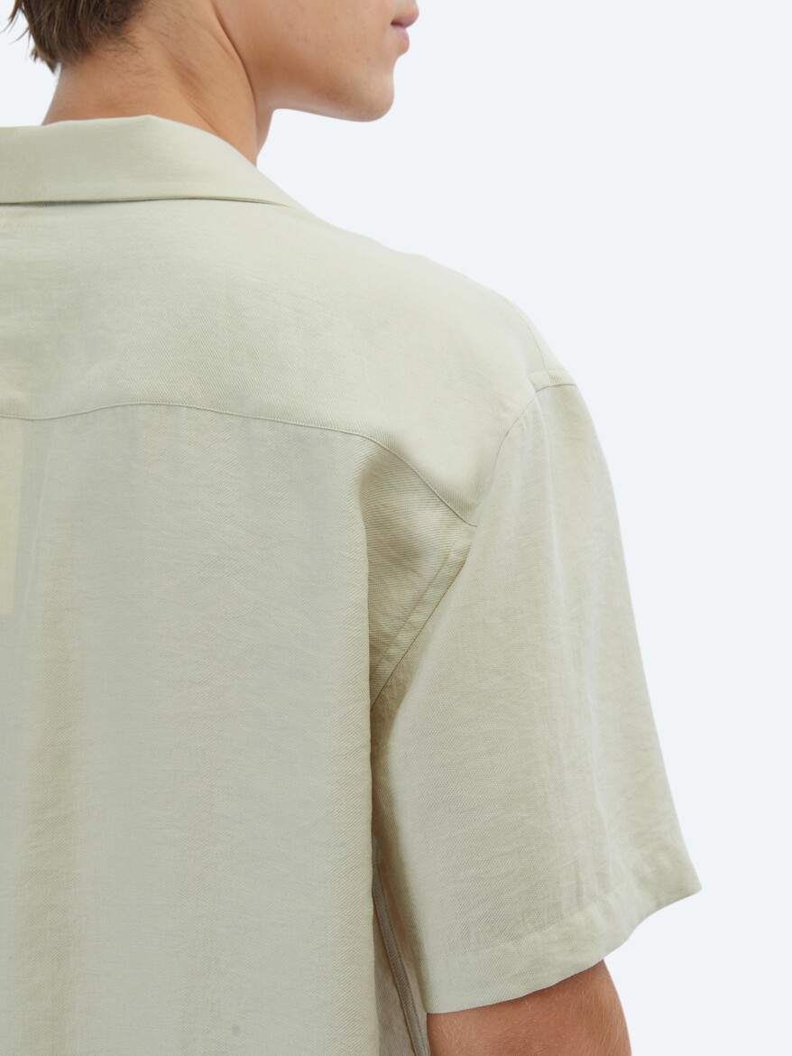 Lemon Mold Plain Oversize Fit Weaving Casual Shirt - 5