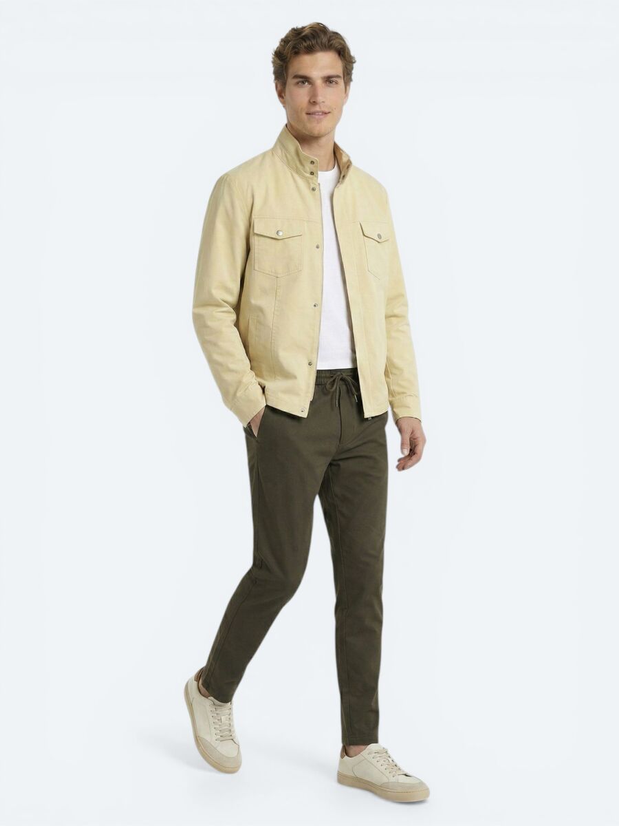 Lemon Mold Plain Regular Fit Lightweight Jacket - 2