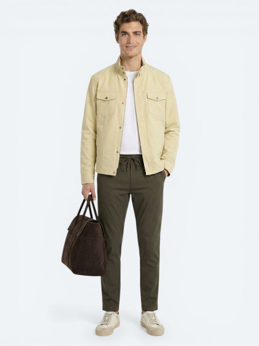 Lemon Mold Plain Regular Fit Lightweight Jacket - 3