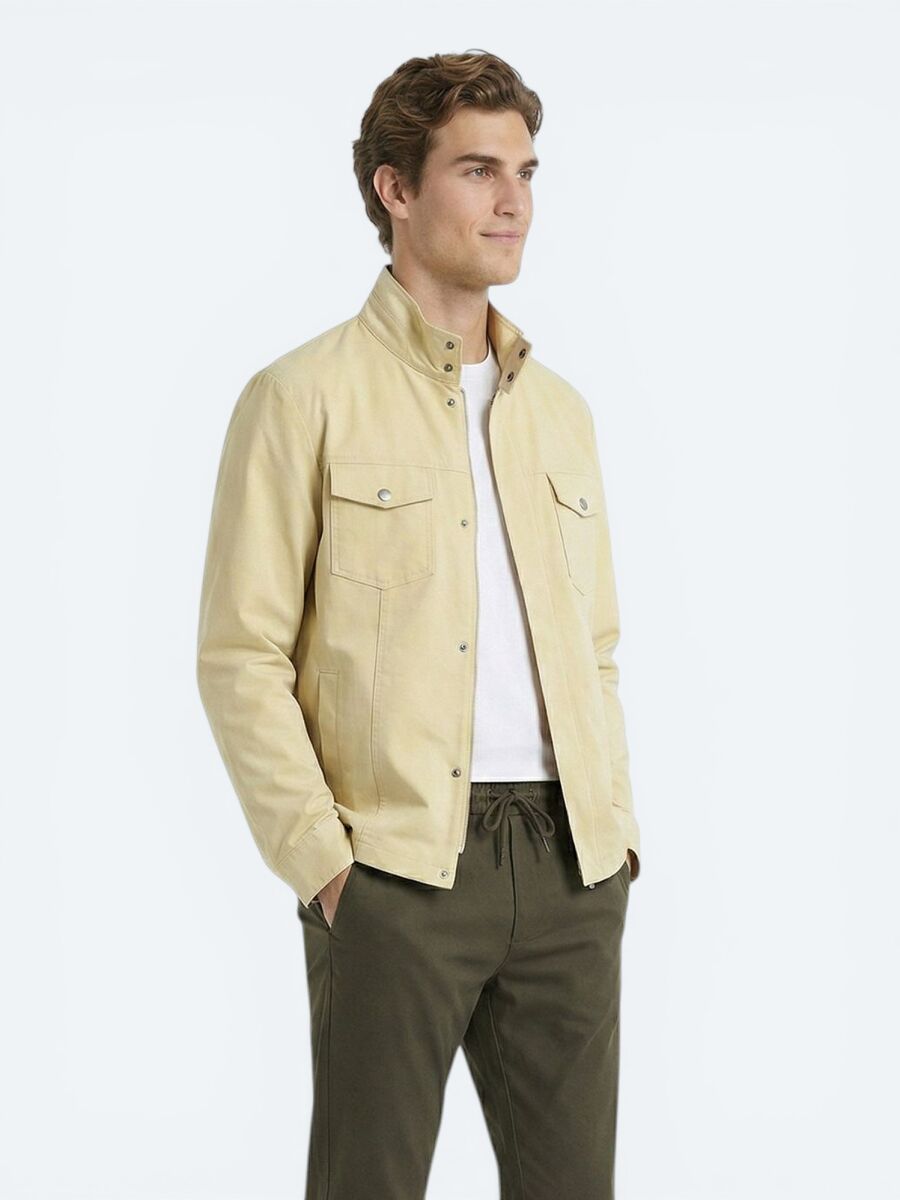 Lemon Mold Plain Regular Fit Lightweight Jacket - 4