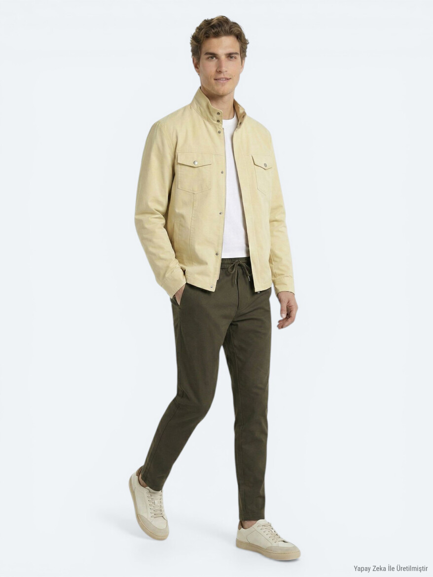Lemon Mold Plain Regular Fit Lightweight Jacket - KİP