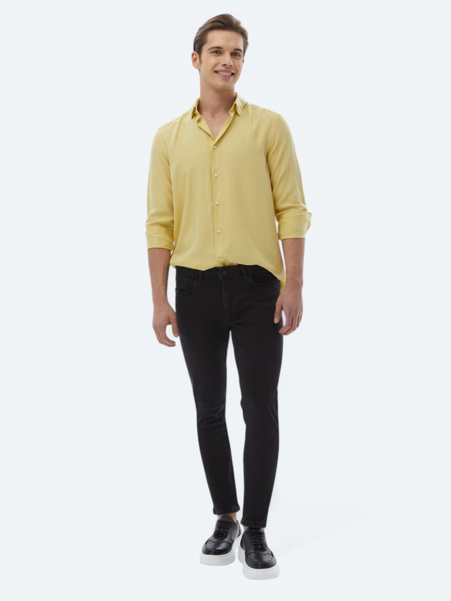 Lemon Mold Regular Fit Long Weaving Casual Shirt - 2
