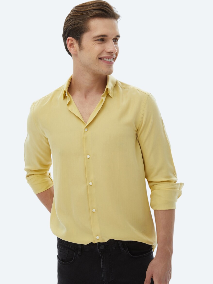 Lemon Mold Regular Fit Long Weaving Casual Shirt - 3