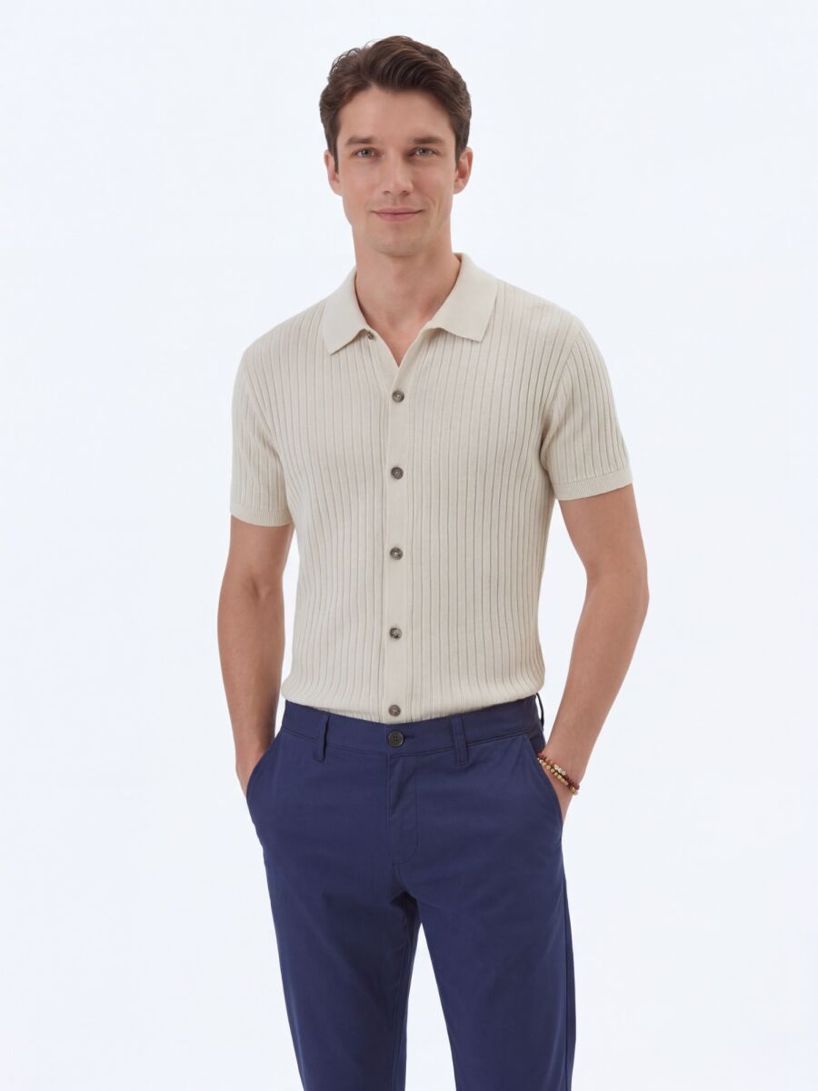 Light Beige Knitwear - 1