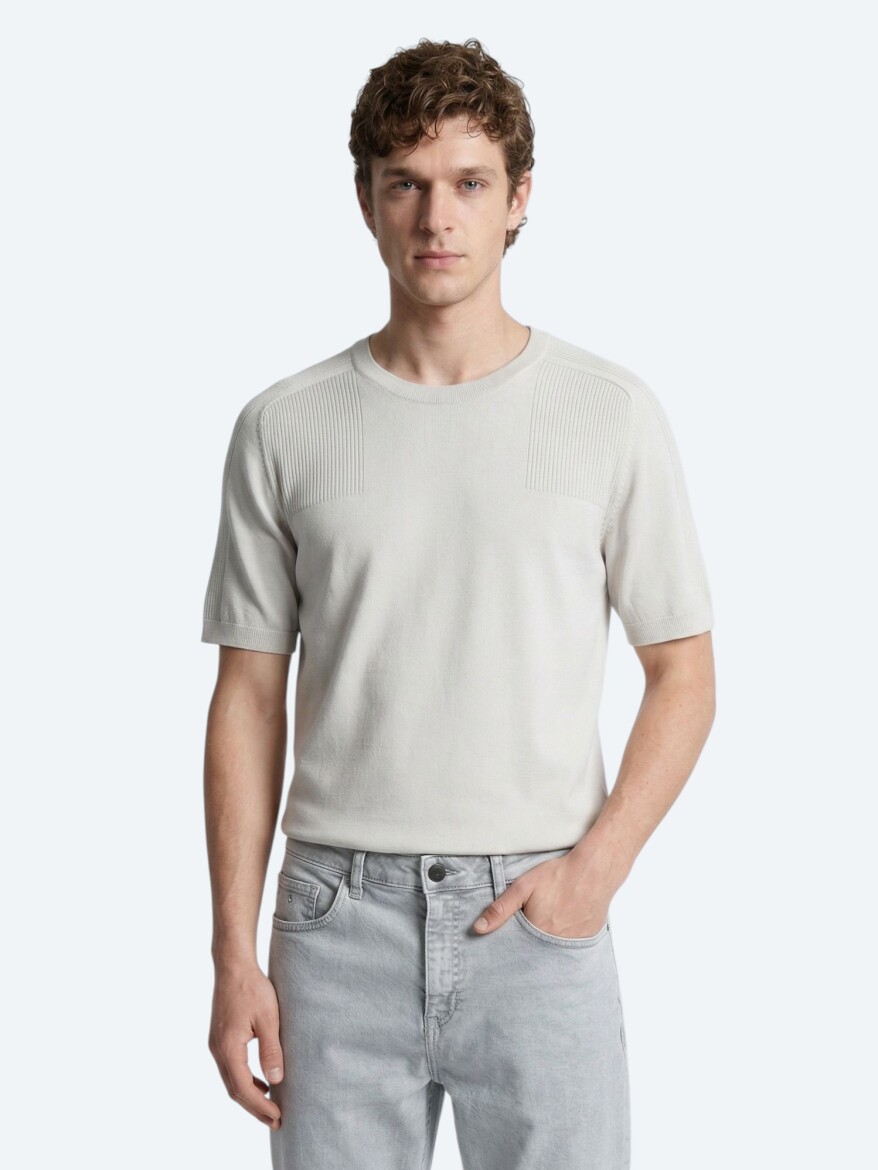 Light Beige Knitwear - 1