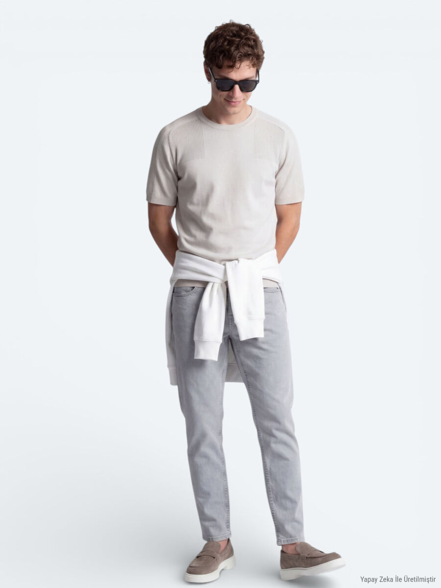 Light Beige Knitwear - 3