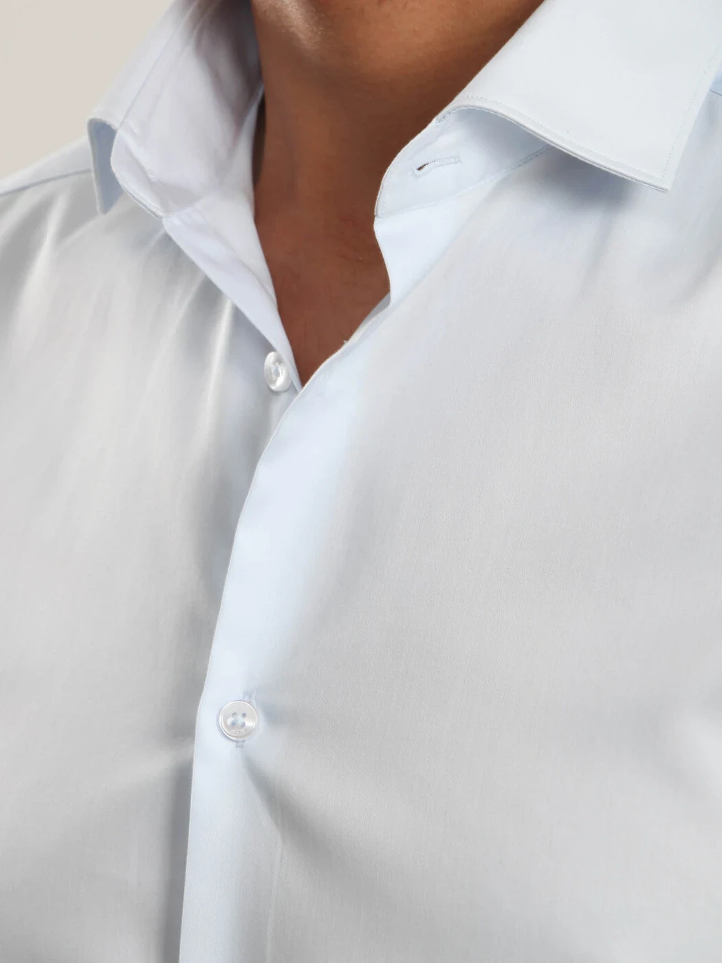 Light Blue 100% Cotton Shirt - 3