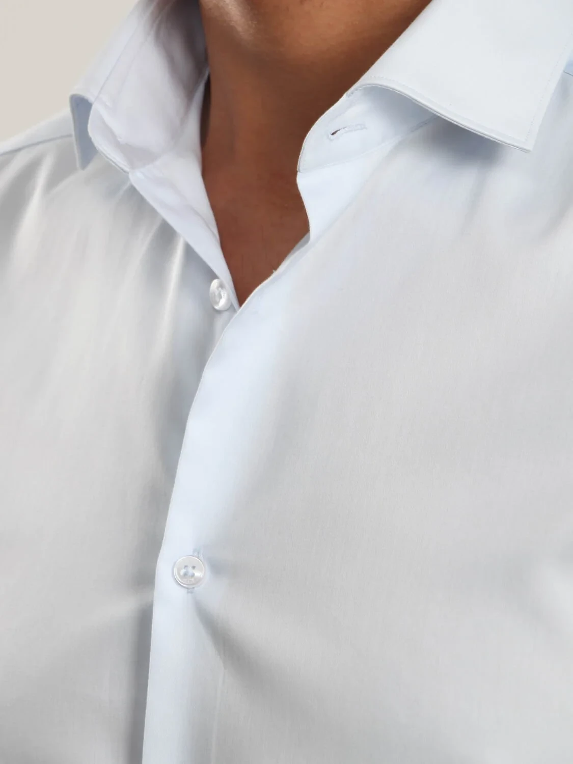 Light Blue 100% Cotton Shirt - 3