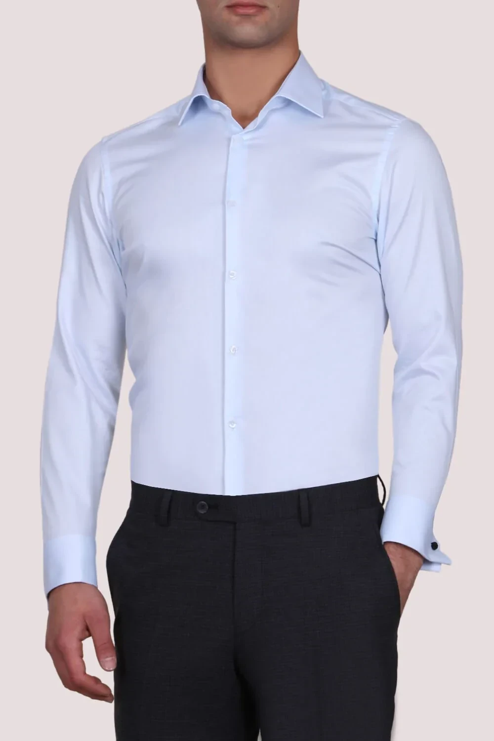 Light Blue 100% Cotton Shirt - 1