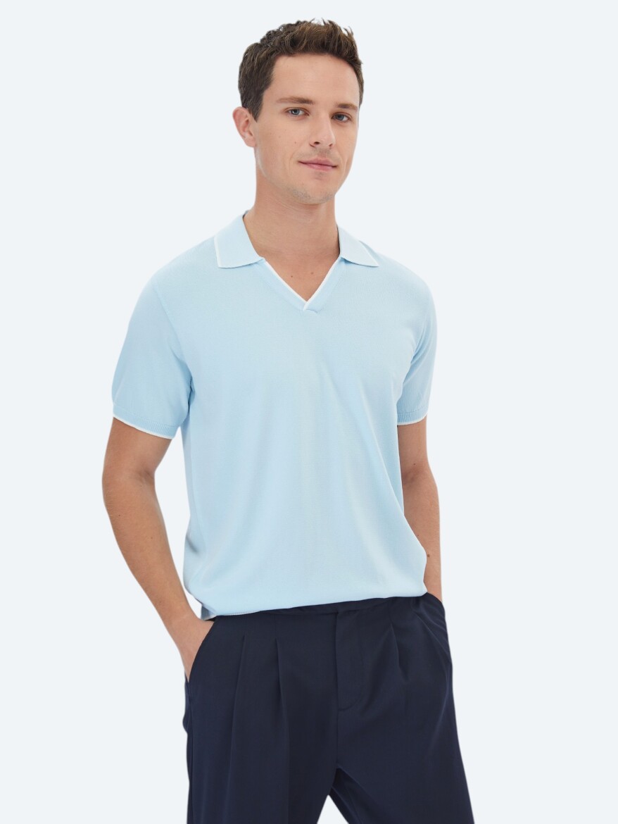 Light Blue Knitwear - 1