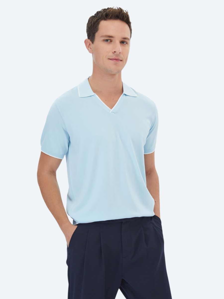 Light Blue Knitwear - 1