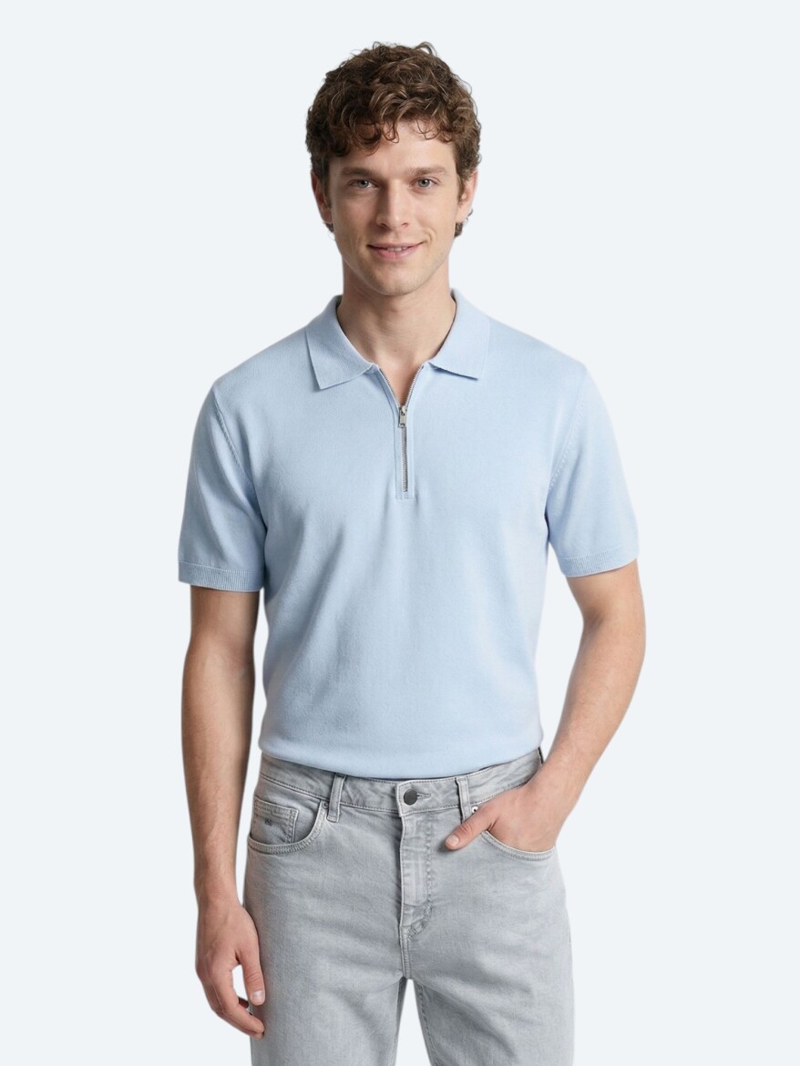 Light Blue Knitwear - 1