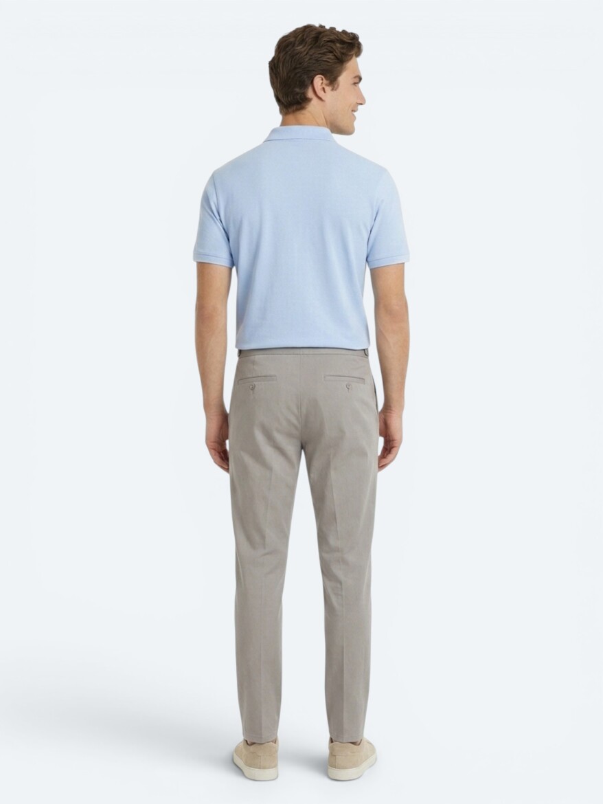 Light Blue Plain 100% Cotton T-Shirt - 5