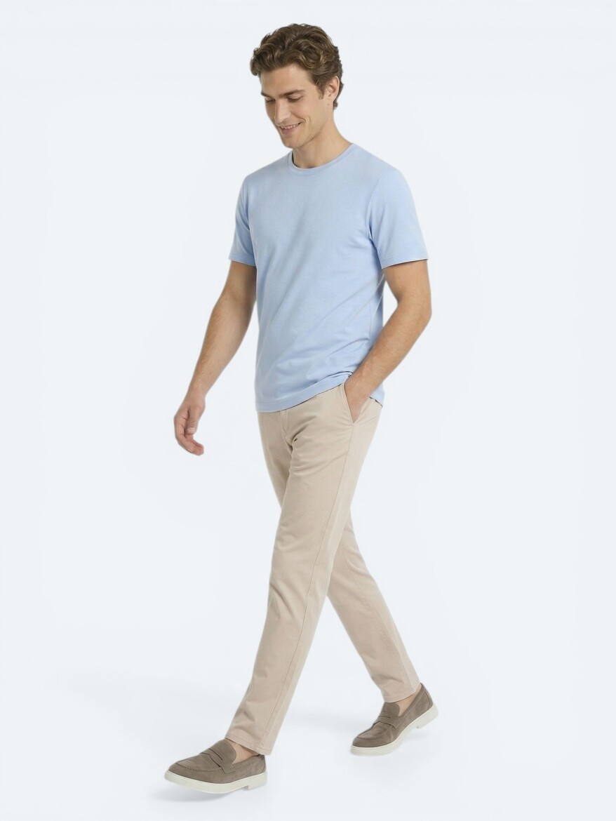Light Blue Plain T-Shirt - 2