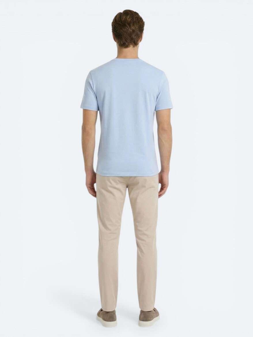 Light Blue Plain T-Shirt - 5