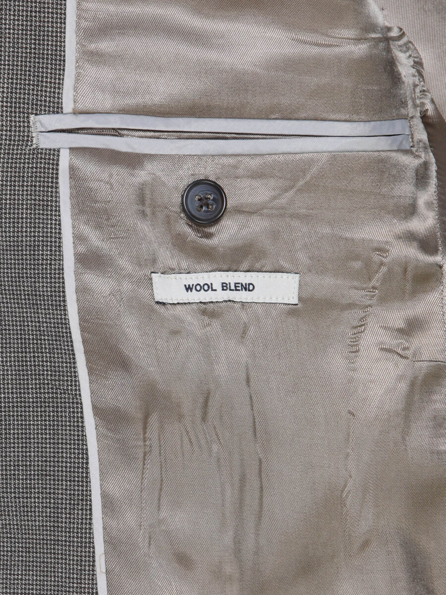 Light Brown Modern Fit Wool Blended Suit - 11