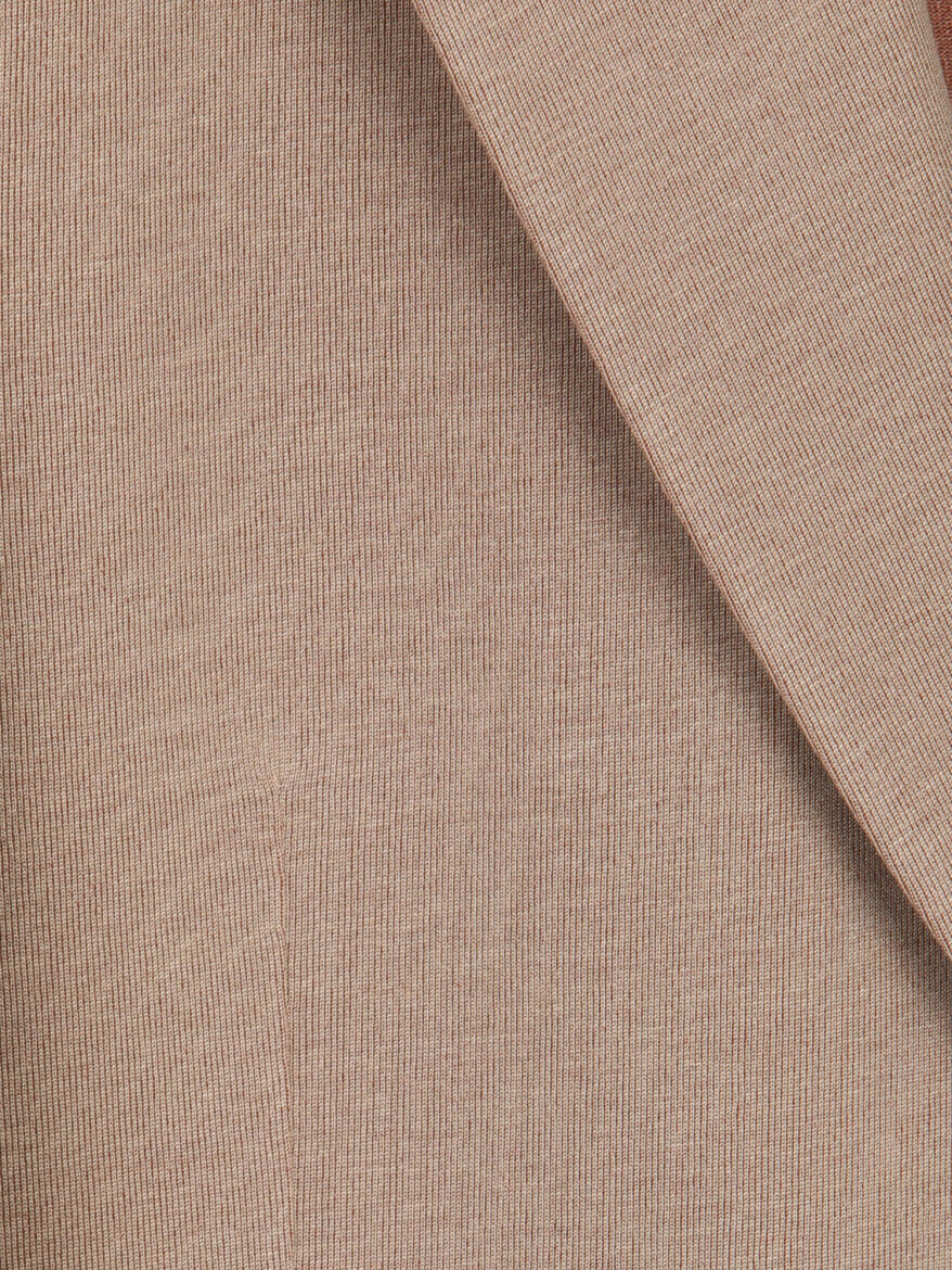 Light Brown Plain Modern Fit Cotton Blended Jacket - 10