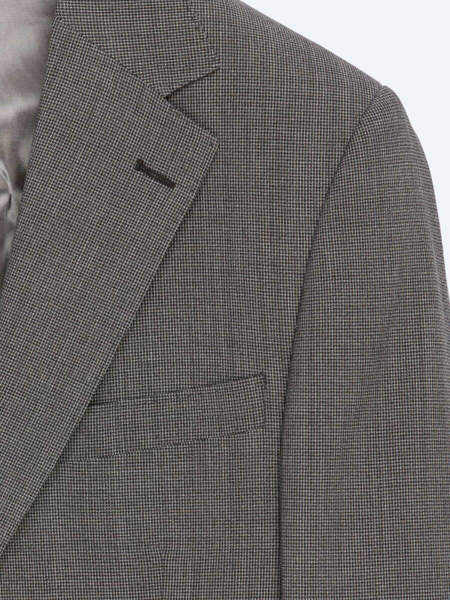 Light Brown Wool Blended Suit - 4