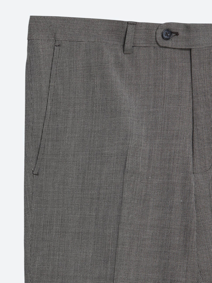 Light Brown Wool Blended Suit - 6