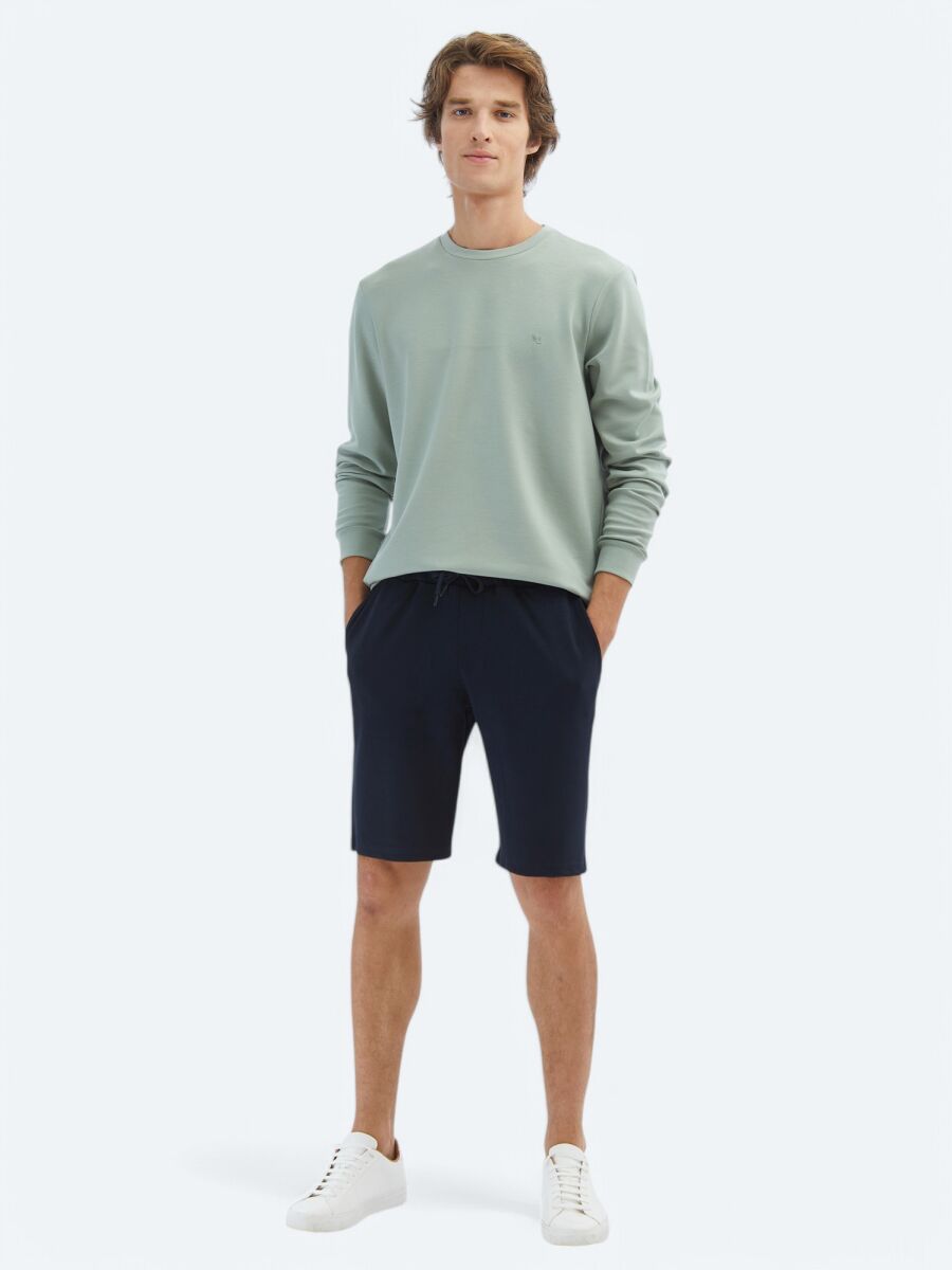 Light Green Crew Neck Sweatshirt - 2