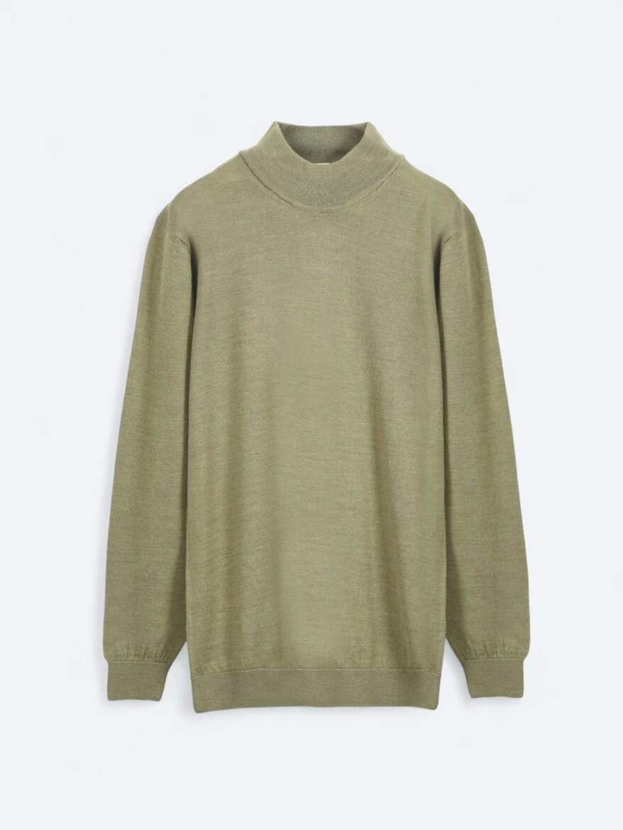 Light Green Knitwear Sweatshirt 