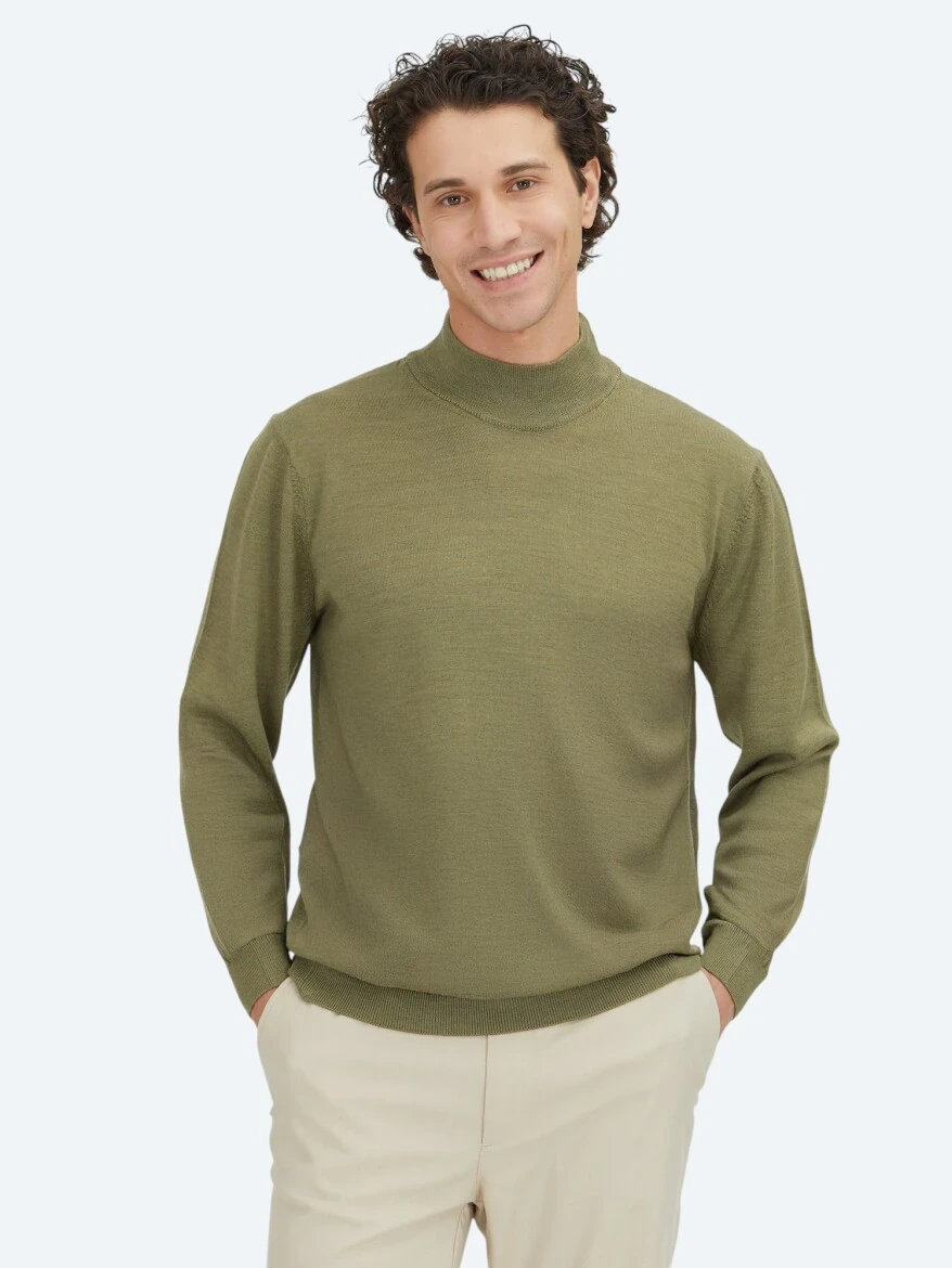Light Green Knitwear Sweatshirt - KİP