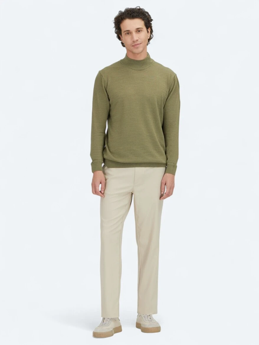 Light Green Knitwear Sweatshirt - KİP